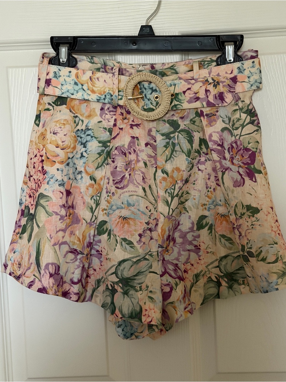 New Zimmermann Pastel Floral Shorts in Lavender - Picture 9 of 9